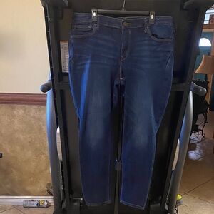 Express Dark Blue Women's Skinny Jeans